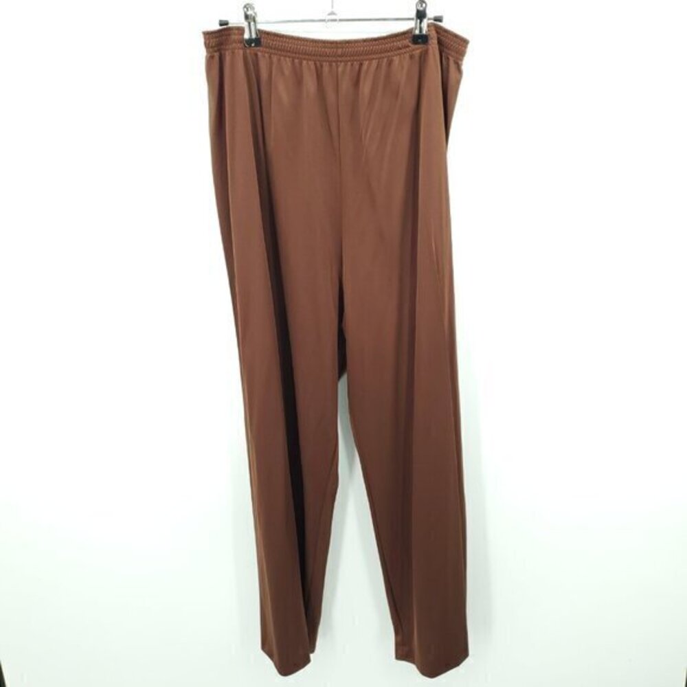 VTG Vanity Fair Satin Nylon Lounge Pants 40/M-L Brown